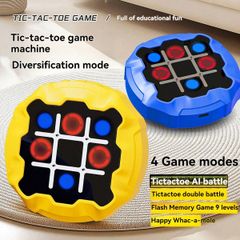 ポータブル tick tack toe(井桁ゲーム) 4in1 携帯型パズルゲーム子供から大人まで楽しめる、トラベルゲーム、親子の交流、教育と記憶力向上