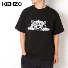 25SSモデル ケンゾー KENZO KENZO HAPPY TIGER オーバーサイズ Tシャツ【BLACK】 FF55TS5264SI 99J/【2025SS】m-tops
