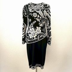 レオナール☆大人の女性のエレガンス薫るワンピースドレス新品同様