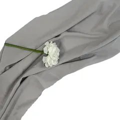 Lezalic 背景布 リネン調 300cmx250cm 無地 生地 物撮り 撮影用 内装 写真 多用途 シワが付きにくい バック スクリーン スタジオ クロス( パールグレー)