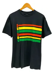 00'sStussyステューシー半袖tシャツホワイト白ラスタカラーmsメンズ