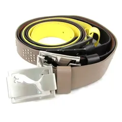 プーマ ベルト 4点セット 本革 レザー ロゴバックル スポーツウエア ブランド まとめて まとめ売り 小物 メンズ PUMA 【中古】