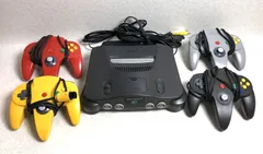 【DH969】ジャンク ニンテンドー64 本体 コントローラー×4 セット