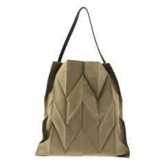【美品】  ISSEY MIYAKE / イッセイミヤケ | ×iittala イッタラ / Pleated tote bag プリーツ トートバッグ | ベージュ | レディース