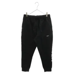 WTAPS (ダブルタップス) 19AW DEALER TROUSERS ディーラー ボンディングスウェット ドローストリング サイドラバーロゴトラウザーイージーパンツ ブラック 192ATDT-CSM20のサムネイル