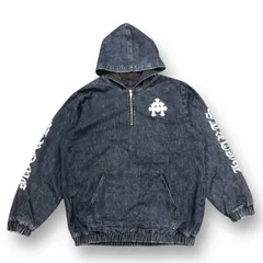 国内正規 CHROME HEARTS RUCKUS クロスパッチ デニム ハーフジップ アノラック ジャケット クロムハーツ L 87778A1のサムネイル