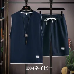 ワッフル セットアップ 無地メンズ ジャージ タンクトップ スウェット上下セット ハーフパンツ 夏 ノースリーブ 運動着 スポーツウェア  guixu01