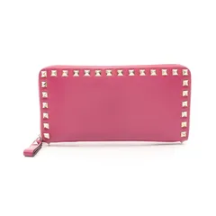 ヴァレンティノ・ガラヴァーニ Valentino Garavani ラウンド長財布 ロックスタッズ MW2P0079BOL パープル レザー ロックスタッズ 財布 レディース Used Bのサムネイル