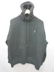 ◇ FREAK'S STORE 裏起毛 ワンポイント 長袖 プルオーバー パーカー サイズF ブラック レディース メンズ P  【1408200028623】のサムネイル