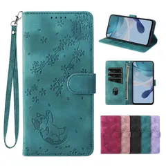 【人気商品】5G 5G ケース 手帳型 お洒落 G53y 桜の木の下で楽しげに転がる子猫 モトローラ G13 G13 G53J5G スマホケース モト Moto g53j ケース手帳型 カード収納 Moto スタンド機能 motog53j / ケース 財布型