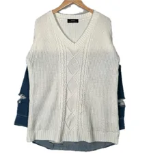 No brand ノーブランド レディース 長袖ニット アクリル/コットン F【中古】