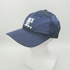 ◇ Θ LMC エルエムシー ロゴ刺繍 内周調節可能 サテンキャップ ネイビー系 サイズ58 メンズ E  【1507080013443】のサムネイル