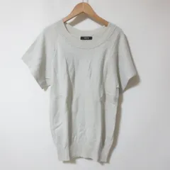 s739　zucca　ズッカ　アイボリー　半袖　ニット　セーター　M
