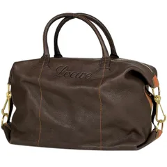 ロエベ LOEWE ロゴ ボストンバッグ ハンドバッグ 旅行 ボストンバッグ レザー ブラウン レディース 【中古】のサムネイル