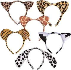 ZERONOWA 動物カチューシャ 耳付き アニマルカチューシャ ハロウィン 仮装 イベント 小道具( Bタイプ)