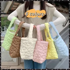 ミニトートバッグ パステルカラー 韓国キルティングトート お散歩バッグ 花柄ステッチ 大人可愛い バケツバッグ 縦型 ハンドバッグ 手提げカバン おしゃれランチトートバッグ 軽量 かばん 女性 可愛い鞄レディース