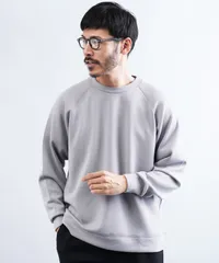 新品 未使用 JIGGYS SHOP(ジギーズショップ)Wフェイスラグランスリーブトレーナー 217416 グレー