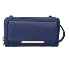 ☆ 4830.ネイビー ☆ かぶせポケット お財布ショルダー お財布 ショルダー 大容量 お財布ポシェット レディース お財布ショルダー お財布バッグ ショルダーバッグ 斜めがけ ミニショルダー 大人 かわいい 上品 きれいめ お財布ポーチ 長財布