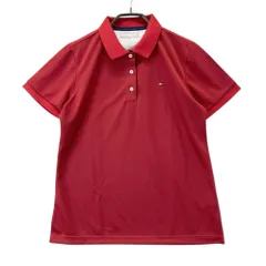サイズ：L TOMMY HILFIGER GOLF トミー ヒルフィガーゴルフ  半袖ポロシャツ  レッド系 [240101493737] ゴルフウェア レディース ストスト
