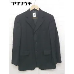 ◇ Perfect Suit Factory ストライプ シングル 3B 長袖 テーラードジャケット サイズ92A5 ブラック グレー メンズ 【中古】 【1105210025016】