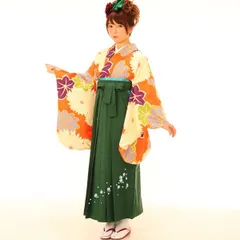 二尺袖 袴フルセット ボヌールセゾン 袴色選択可能 ショート丈 NO26840袴セット