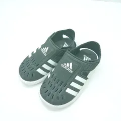 ◇ ⊂ adidas アディダス キッズ 子供服 サンダル サイズ18 ブラック 男の子 E  【1501230024792】