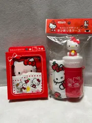 Hello   kitty   オシボリ&ケース、　おしゃれセット