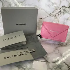 バレンシアガ BALENCIAGA ペーパー ミニウォレット ピンク　391446　平塚店　衣料品　Ｊ