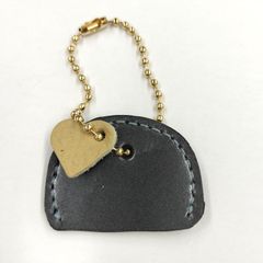 本革 キーケース キーカバー	黒	ストラップ ハンドメイド/工房エールヨコハマ