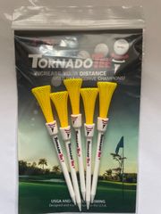 トルネードティー イエロー 4インチ 5本セット/TORNADO TEE yellow 4inch 5set