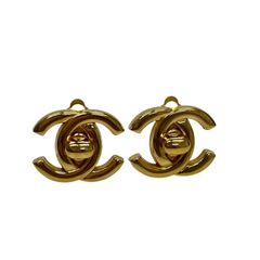 CHANEL シャネル ココマーク ターンロック 96A ゴールド イヤリング レディース アクセサリー 【中古】 52504K383