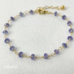 タンザナイト 14kgfブレスレット - メルカリ