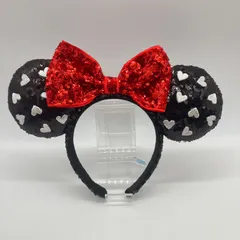 ディズニー カチューシャ ハート模様