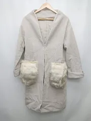 ◇ SENSE OF PLACE by URBAN RESEARCH フェイクファー 2WAY フロントホック 長袖 コート サイズF ベージュ レディース P  【1402270015927】のサムネイル