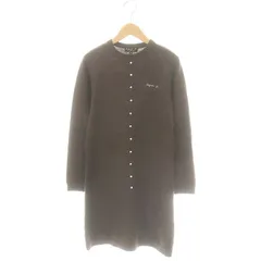 アニエスベーアンファン Agnes b. ENFANT ニットワンピース ロング ミモレ 長袖 ウール混 12 茶 ブラウン /MF ■OS