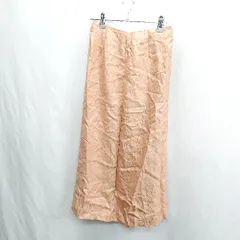 ◇ ⊂ snidel スナイデル 光沢あり ロング タイト スカート サイズ0 オレンジ レディース E  【1412090027840】