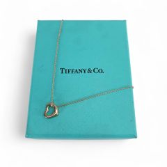 TIFFANY & CO. ティファニー ネックレス オープンハート シルバー AG925