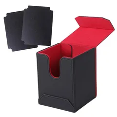 Bellevue デッキケース トレカケース カードセパレーター マグネット ポケカ スリーブ対応 (レッド) 0