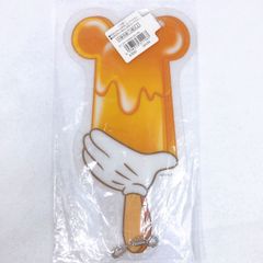 ディズニーストア【Disney】ミッキー アイス ダイカットうちわ イエロー 定価300円