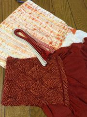 昭和レトロ品　帯あげ、帯締めセット
