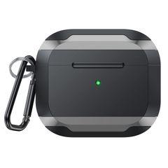落下防止 カラビナ付き LED可視 ワイヤレス充電対応 分離式 全面保護 エアーポッズプロケース 防塵 四角衝撃を吸収 耐衝撃 TPU+アルミ合金 カバー Pro 傷・指紋防止 AirPods AirPods GOCROWEEN 保護ケース Pro用