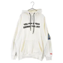 ALEXANDER WANG (アレキサンダーワン) ×adidas Graphic Hoodie アディダスコラボ グラフィック プルオーバーパーカー ワッペン ホワイトのサムネイル