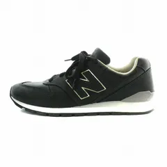 ニューバランス NEW BALANCE 996 HERITAGE LEATHER PACK スニーカー レザー ローカット ロゴ 刺繍 US6.5 24.5cm 黒 ブラック CM996HB2 /XZ ■GY35