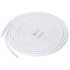 uxcell 靴紐 靴ひも 丸紐 丸型 シューレース 丈夫 レザーシューズ ブーツ用 男女兼用 男女兼用 2足 ホワイト 120 cm