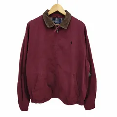 ポロバイラルフローレン Polo by RALPH LAUREN 裏地チェック 襟 コーデュロイ 切替 スウィングトップ ハリントン ジャケット メンズ  XL