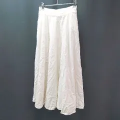 ◇ BANANA REPUBLIC コーデュロイ バックジップ シンプル オシャレ 膝丈 フレア スカート サイズ00 ホワイト レディース E  【1309040068414】