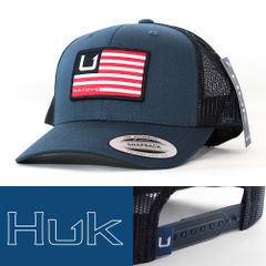 メッシュキャップ 帽子 フーク Huk And Bars Trucker Hat サルガッソシー 5UMMT 星条旗 ポリコットン フィッシング USAブランド