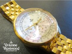 【未使用・新品】【廃版モデル】Vivienne Westwood（ヴィヴィアンウエストウッド）Chronograph ＋5゜レディス腕時計
