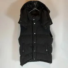 nano universe ダウンベスト フード ウール グレー