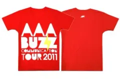 【中古】Tシャツ(男性アイドル) AAA Tシャツ レッド Mサイズ 「AAA Buzz Communication Tour 2011」
